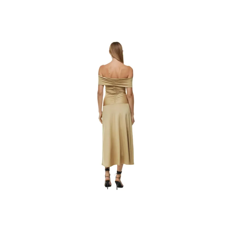ARITZIA Ten Musette Dress Short-Sleeved Dresses Women's Wicker Tan-2