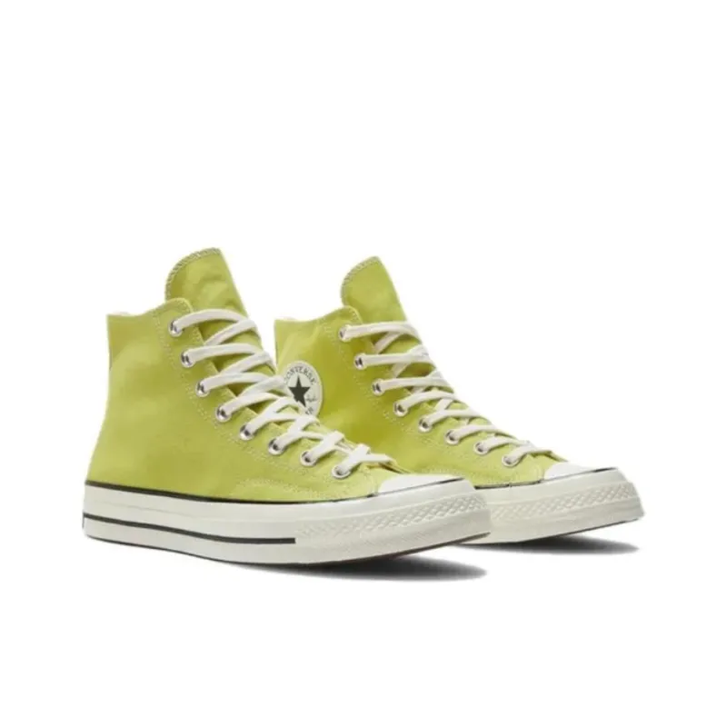 Converse Chuck 70 Anti-Slip And Wear-Resistant Breathable High-Top Canvas Shoes Men's Green-2