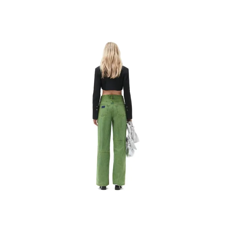 GANNI Jeans Women's Green-2