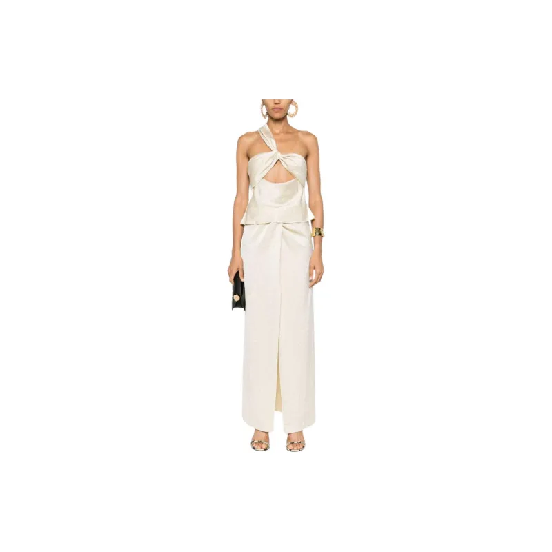 NANUSHKA Alvin One-shoulder Satin Top-1