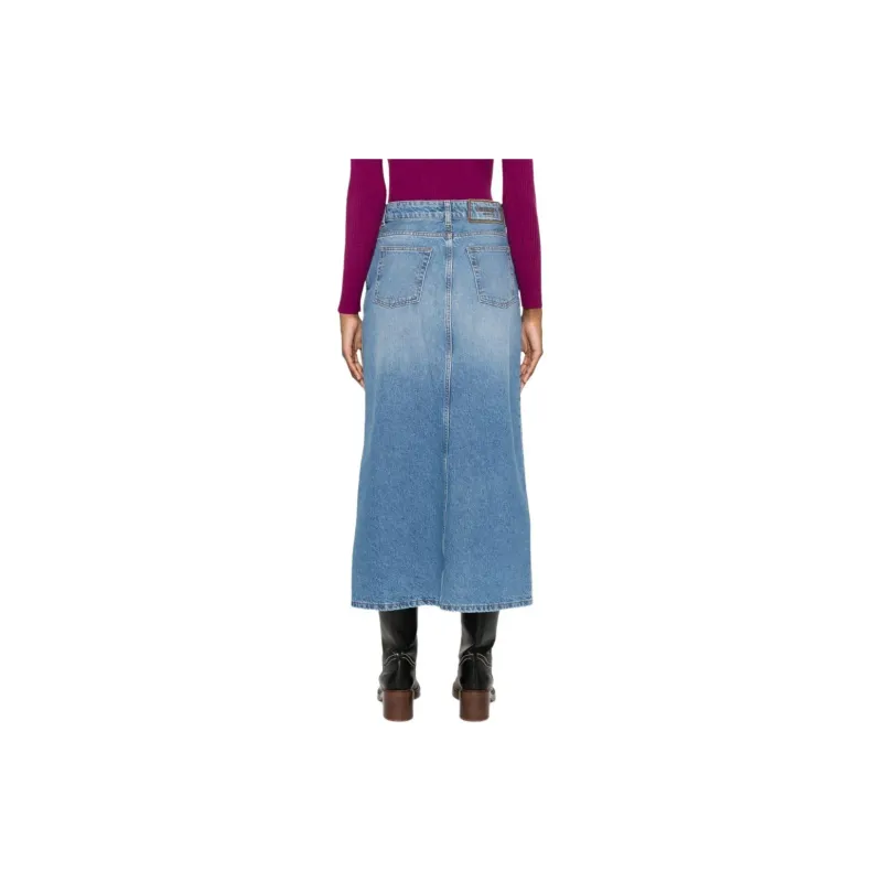 Twinset Denim Midi Skirt-2