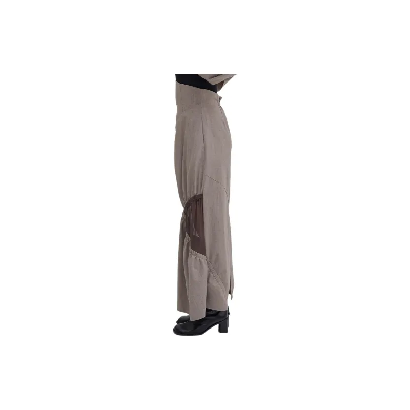 UNITED TOKYO FW24 Casual Long Skirts Women's Light Brown-3