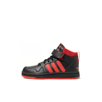 Adidas Neo Postmove Mid Anti Slip Wear Resistant Mid Top Skateboard Shoes Black Red Kids'