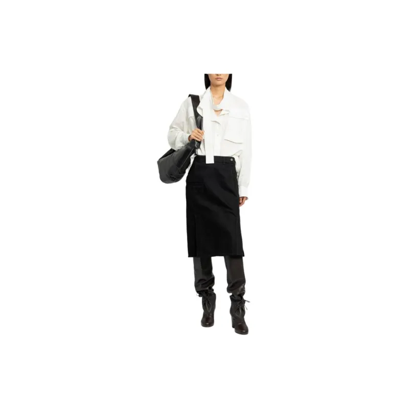 Lemaire Casual Long Skirt Women's Black-1