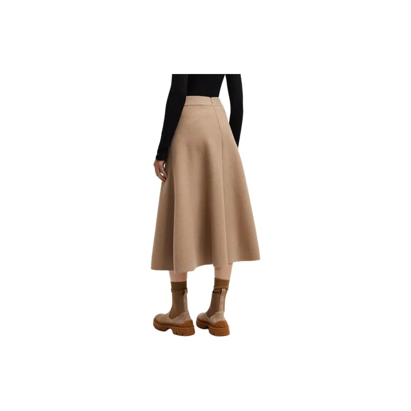 Moncler Lightweight Pleated Midi Skirt-3