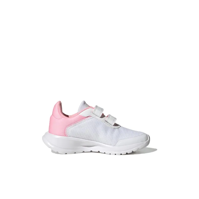 Adidas TENSAUR Slip Resistant Cushioning Wear Resistant Lightweight Low Top Kids' Running Shoes White Pink Kids'-1