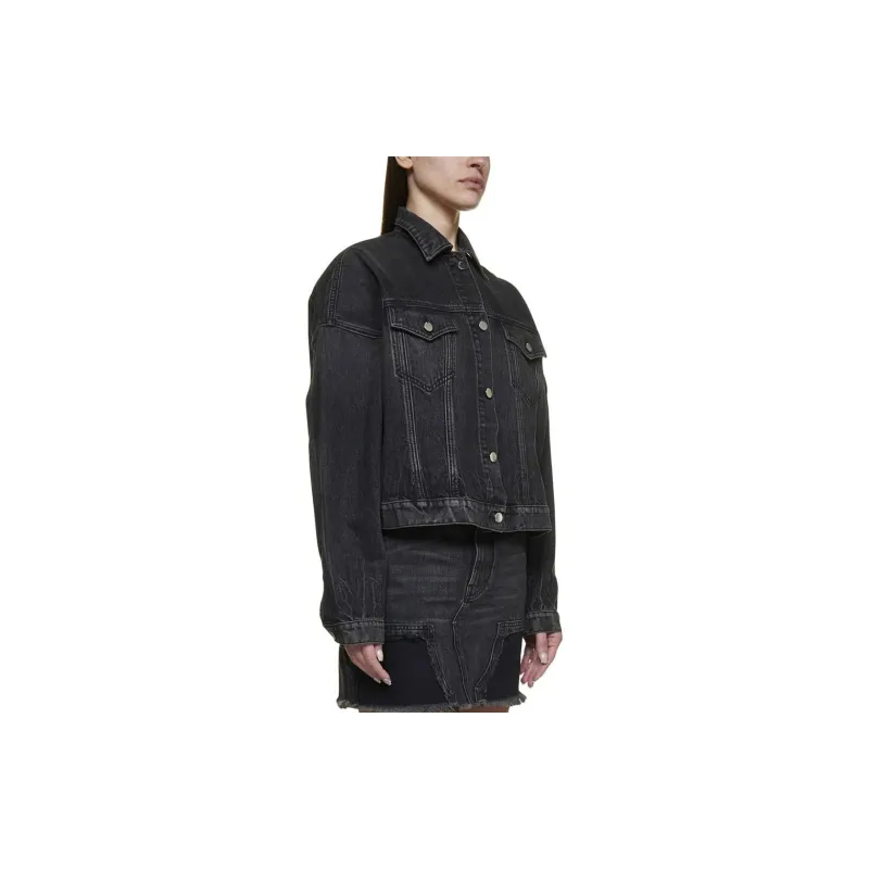 AMIRI Oversized Trucker Denim Jacket 'Black'-3