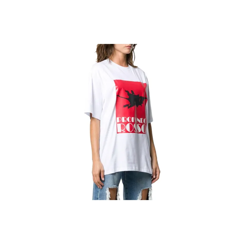 MSGM Profondo Rossa Print T-shirt-1