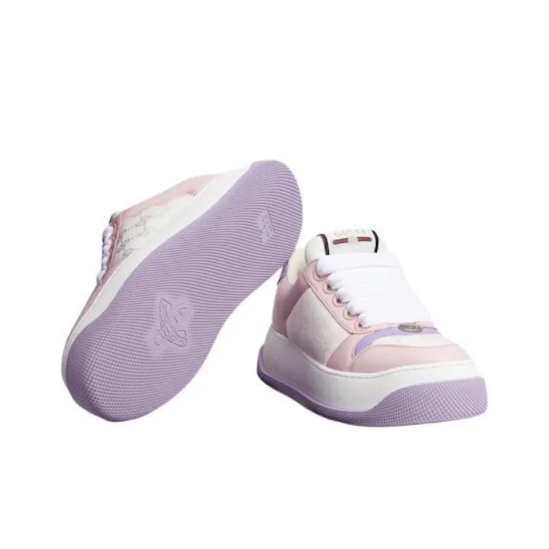 GUCCI Screener Low Top Skateboard Shoes Women's Pink-5