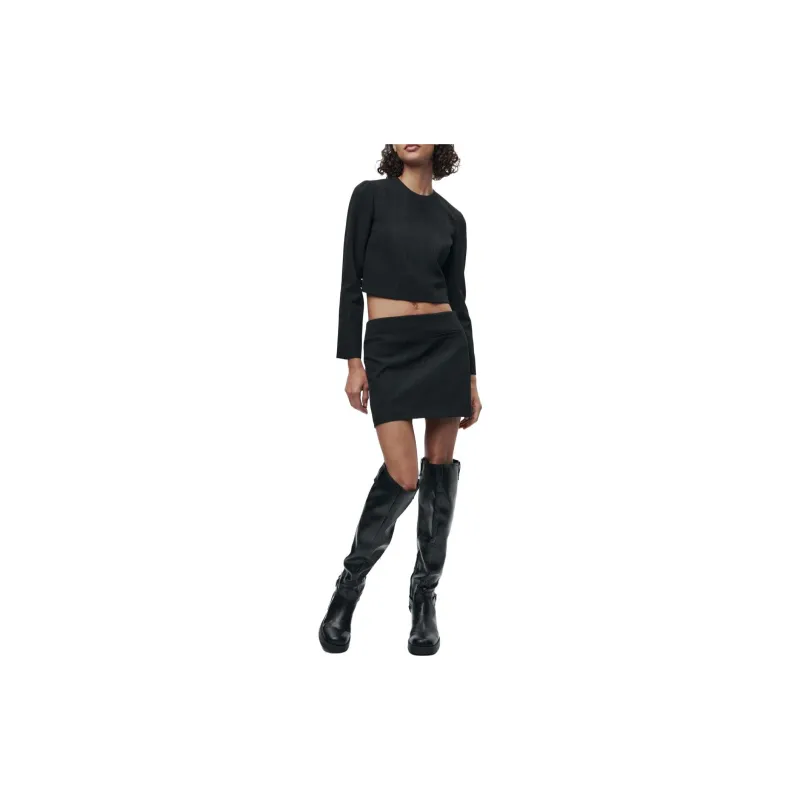 ZARA Casual Short Skirts Women's Black-2