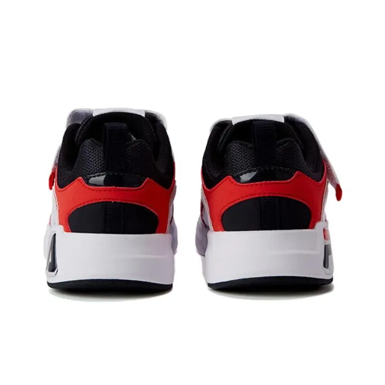 FILA KIDS Rebound And Breathable Low Top Kids' Running Shoes Black White Unisex-4