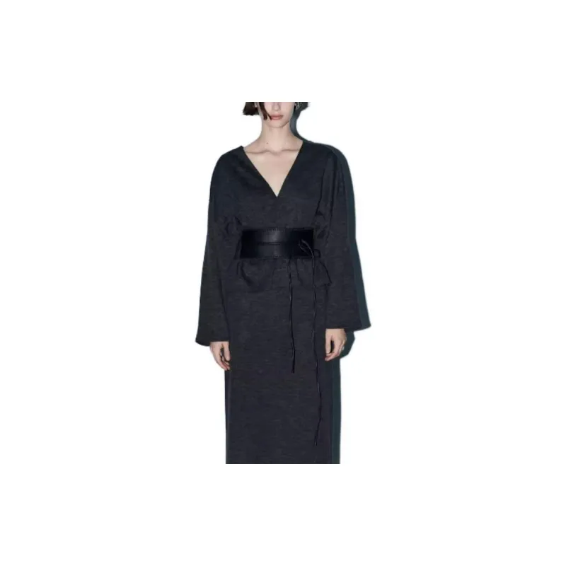 ZARA Casual Long Skirts Women's Black-1