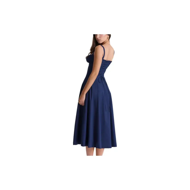 HOUSE OF CB Slip Dress Women's French Marine Blue-3