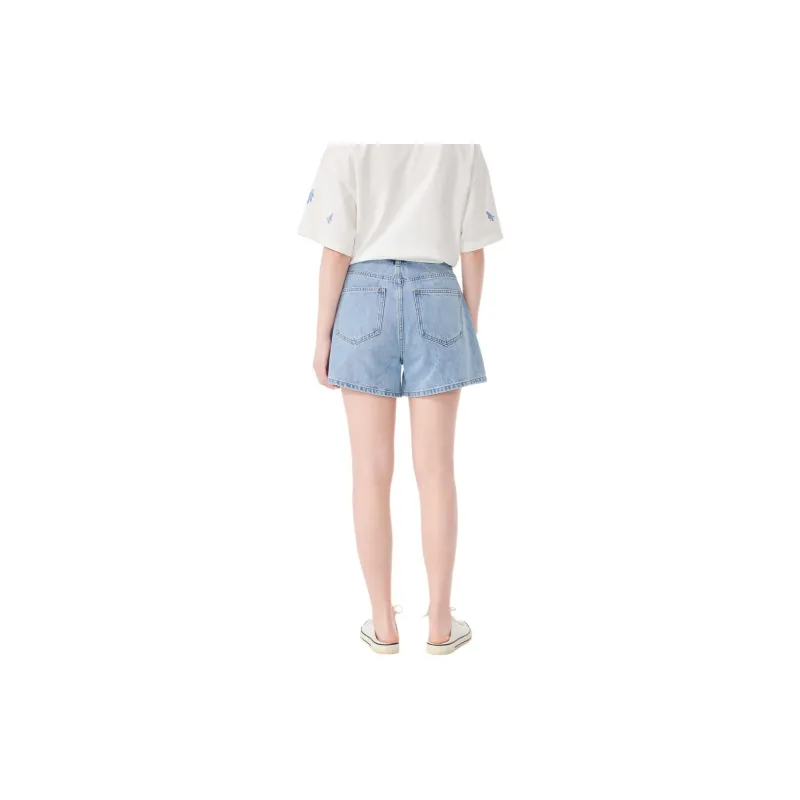 EICHITOO Denim Shorts Women's Denim Blue-1
