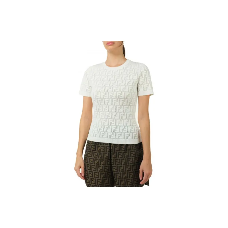 FENDI T-Shirts Women's White-3