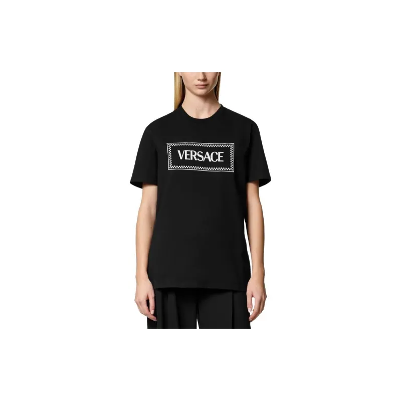 VERSACE Logo Printed Crewneck T Shirt-3