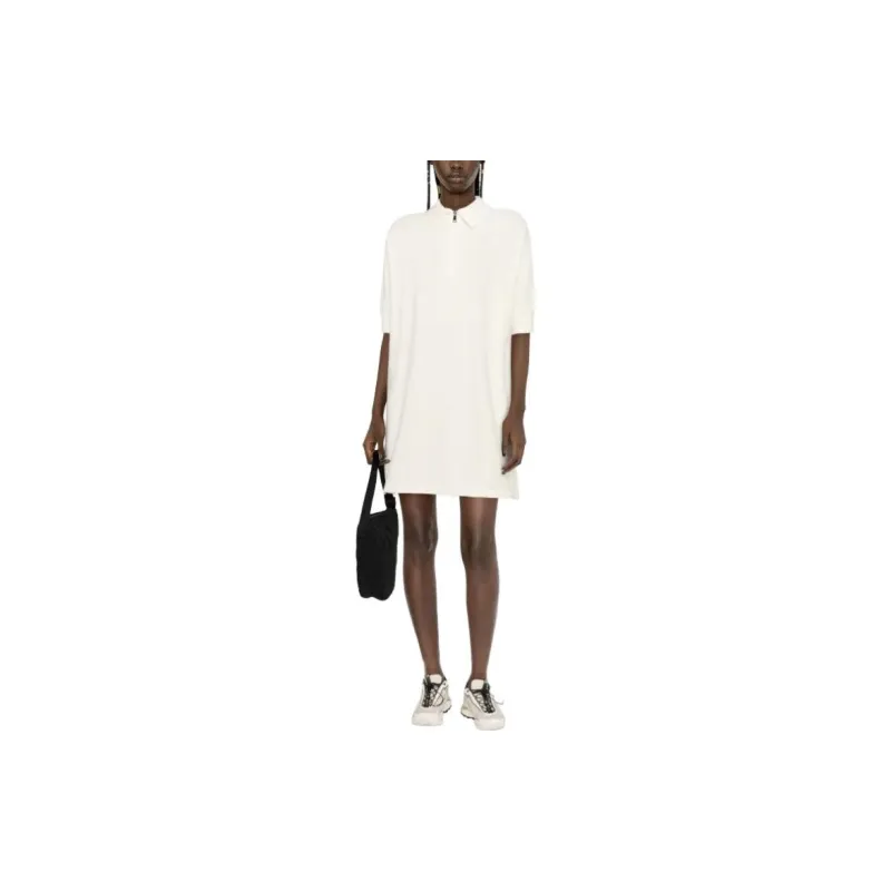 Moncler Short-Sleeved Dresses Women's Beige-4