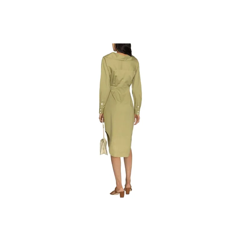 Staud Long-Sleeved Dresses Women's Green-1