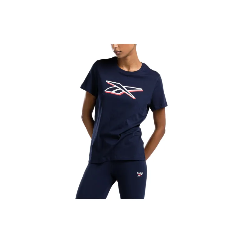 Reebok T-Shirt Women's Vector Marine Blue-3