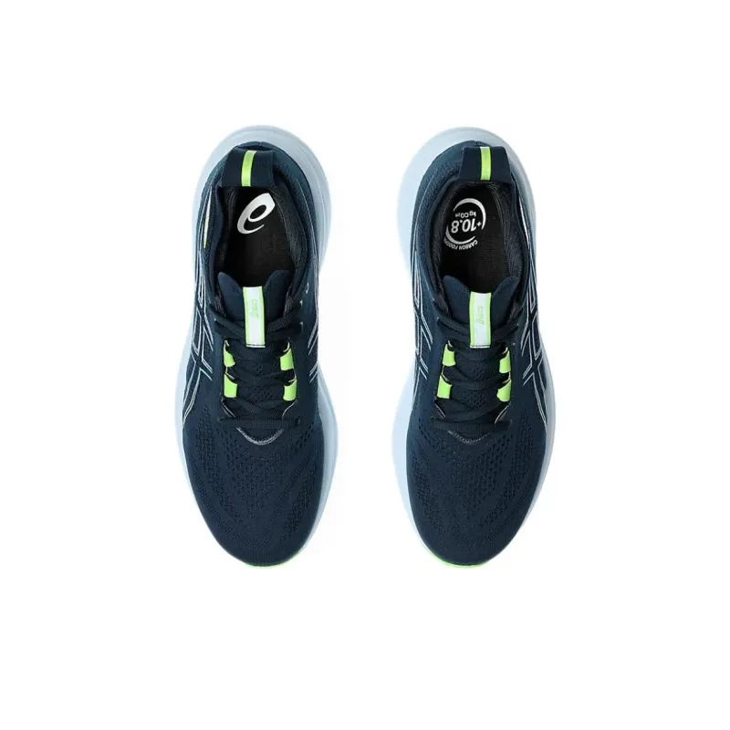 Asics GEL-NIMBUS 26 Slip-Resistant Cushioning Low-Top Casual Running Shoes Men's Blue White-4