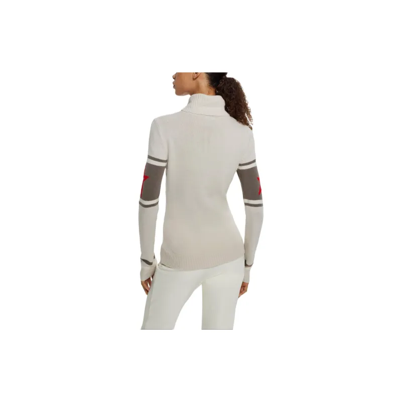 HUGO BOSS x PERFECT MOMENT Collaboration Logo Sweater In Virgin Wool Sweater Women's White-2