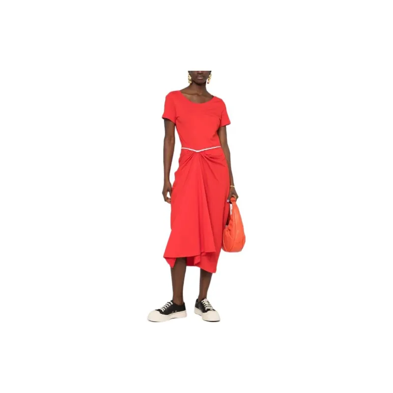 MARNI Short-Sleeved Dresses Women's Red-1