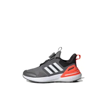 Adidas Rapidasport BOA Low Top Running Shoes Gray Orange Kids'