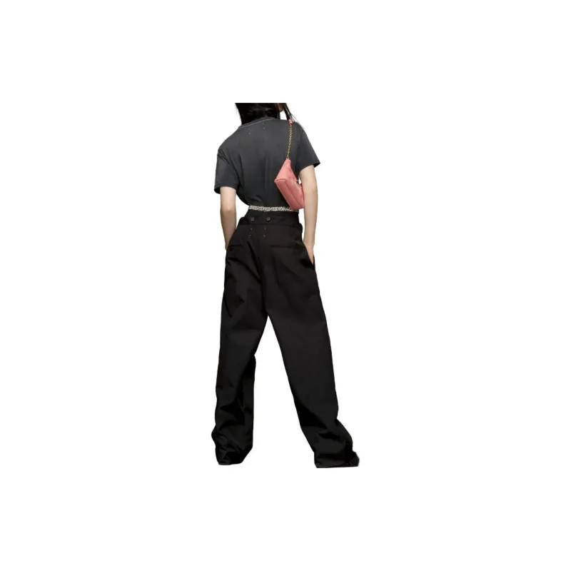 Maison Margiela High Rise Waist Tie Pants-3