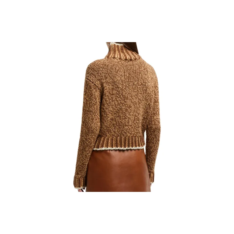 Moncler Logo Patch High Neck Knitted Jumper-2