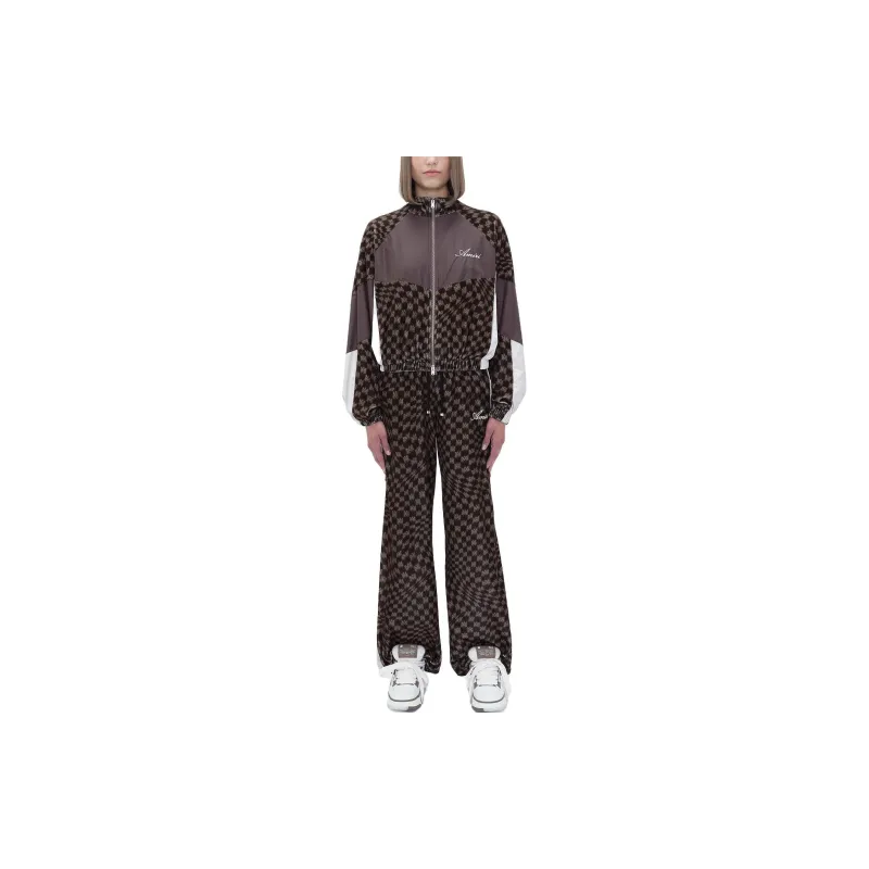 AMIRI Retro Zip Up Track Jacket 'Brown/Multicolor'-1