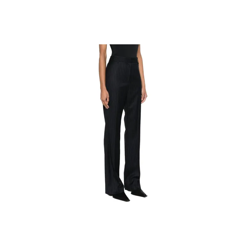 NILI LOTAN Corette Pinstripe-pattern Bootcut Trousers-3