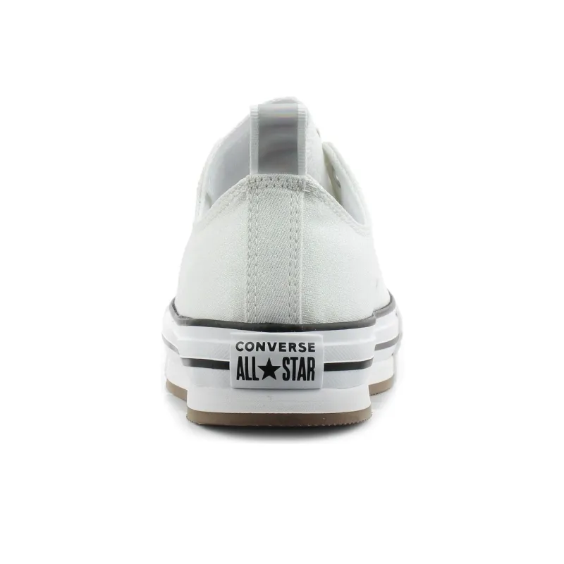 Converse Chuck Taylor All Star Eva Lift Anti Slip Wear Resistant Low Top Kids Canvas Shoes White Teenagers-3