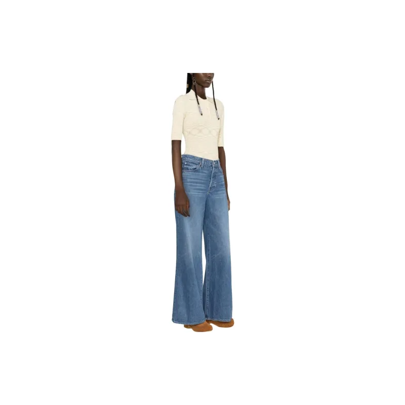 MOTHER The Ditch Roller Sneak Jeans-2