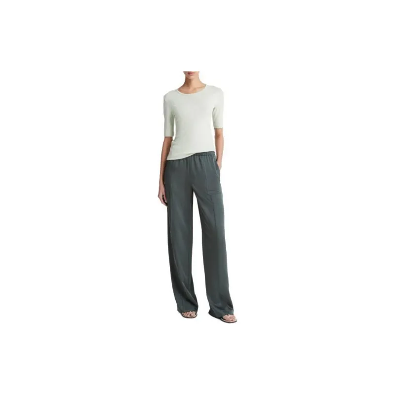 VINCE Casual Pants Women's Light Green-3