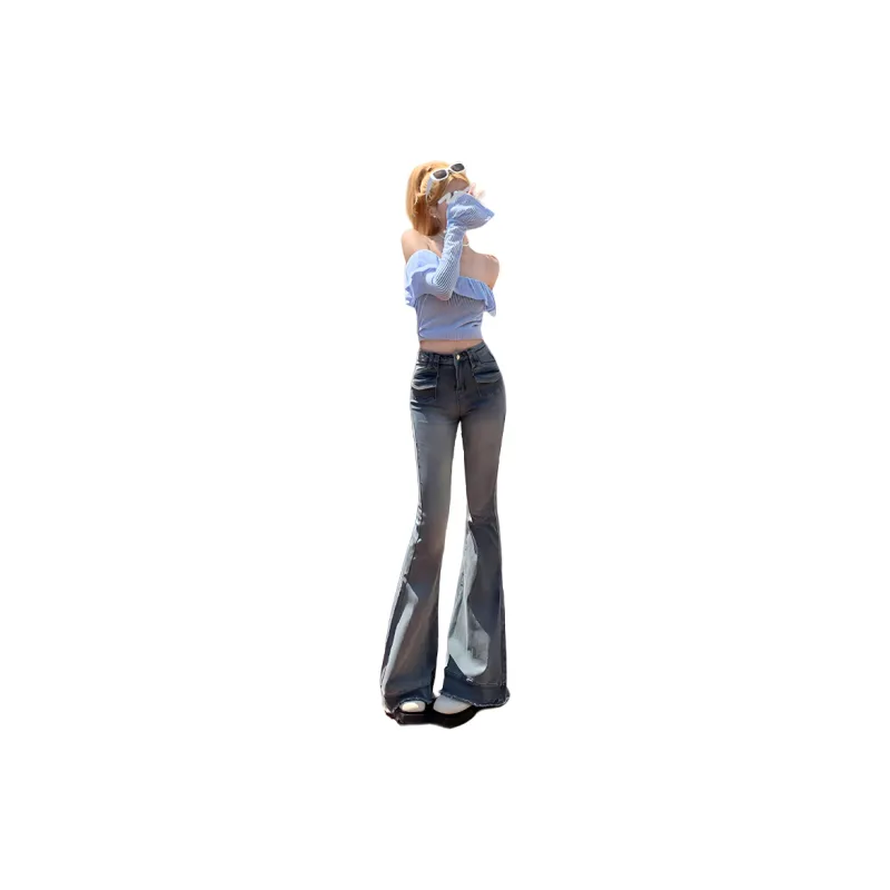 Kazakhstan Jeans Women's Vintage Blue-1