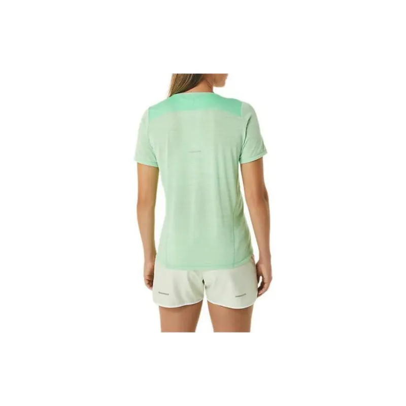 Asics RACE V T-Shirt Women's Electric Stone/Low Whisper Green-2