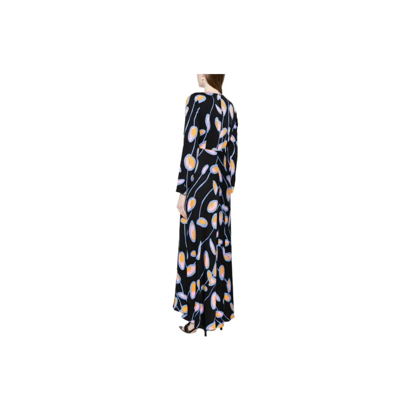 DVF Diane Von Furstenberg Landira Floral print Maxi Dress-2