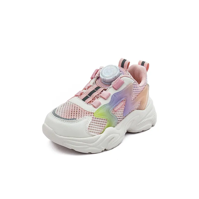 KAPPA KIDS Lightweight And Breathable Low Top Kids' Running Shoes White Fruit Pink Kids'-2
