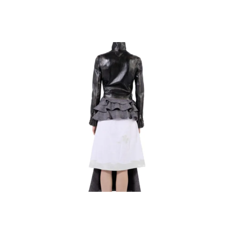 PRADA Leather Biker Jacket-3