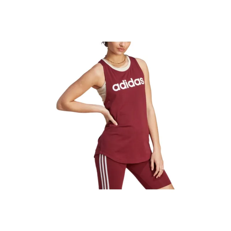 Adidas ESSENTIALS Tank Tops Women's Dark Shadow Red-1