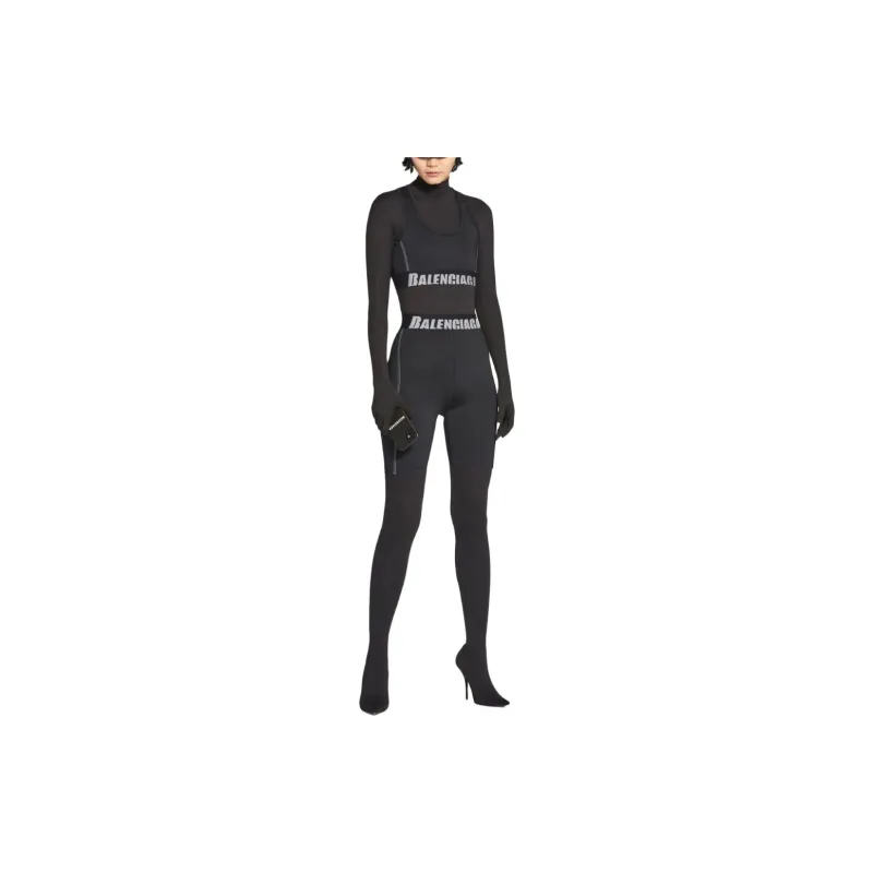 Balenciaga Sporty Bra 'Black/Grey'-2