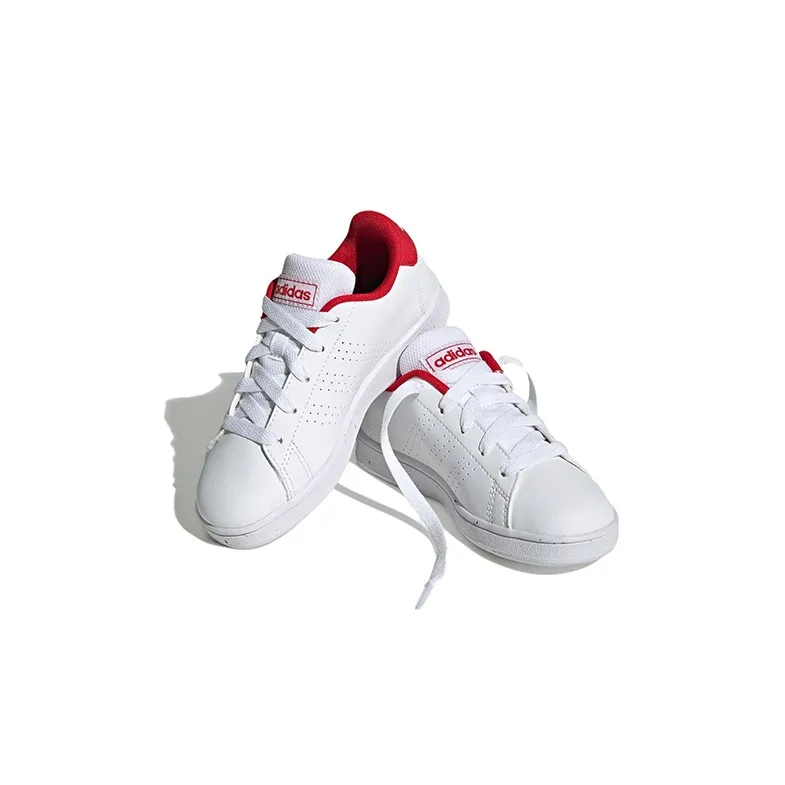 Adidas Advantage Court K 'White Scarlet'-2