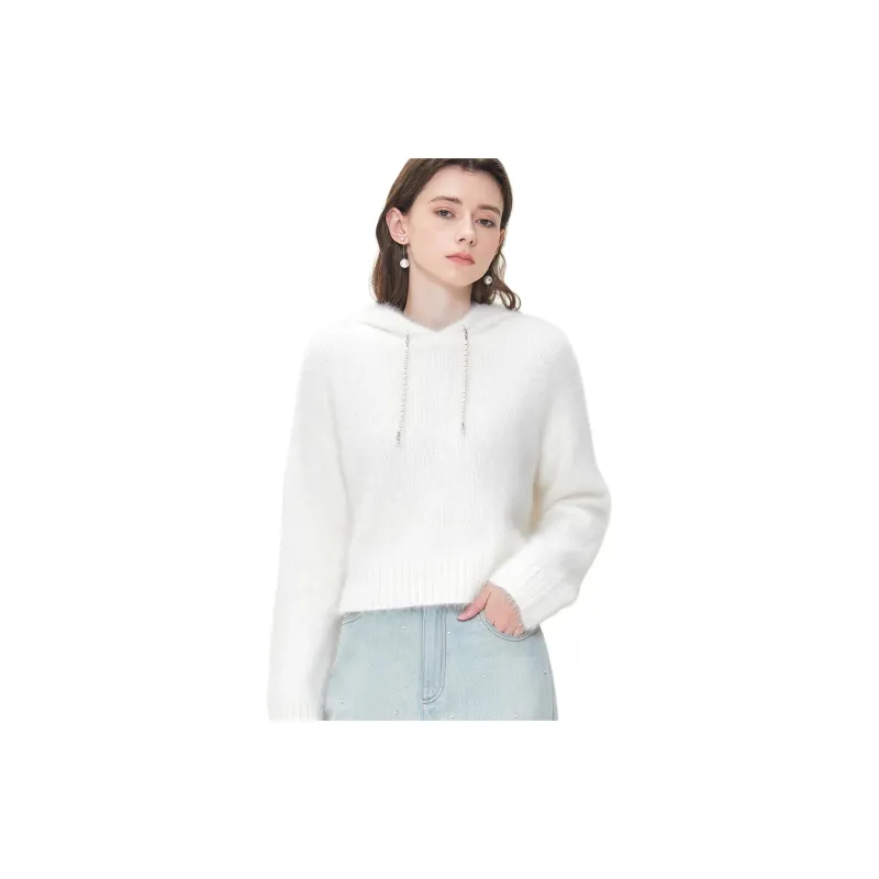 Caroline Sweaters Women's White-1