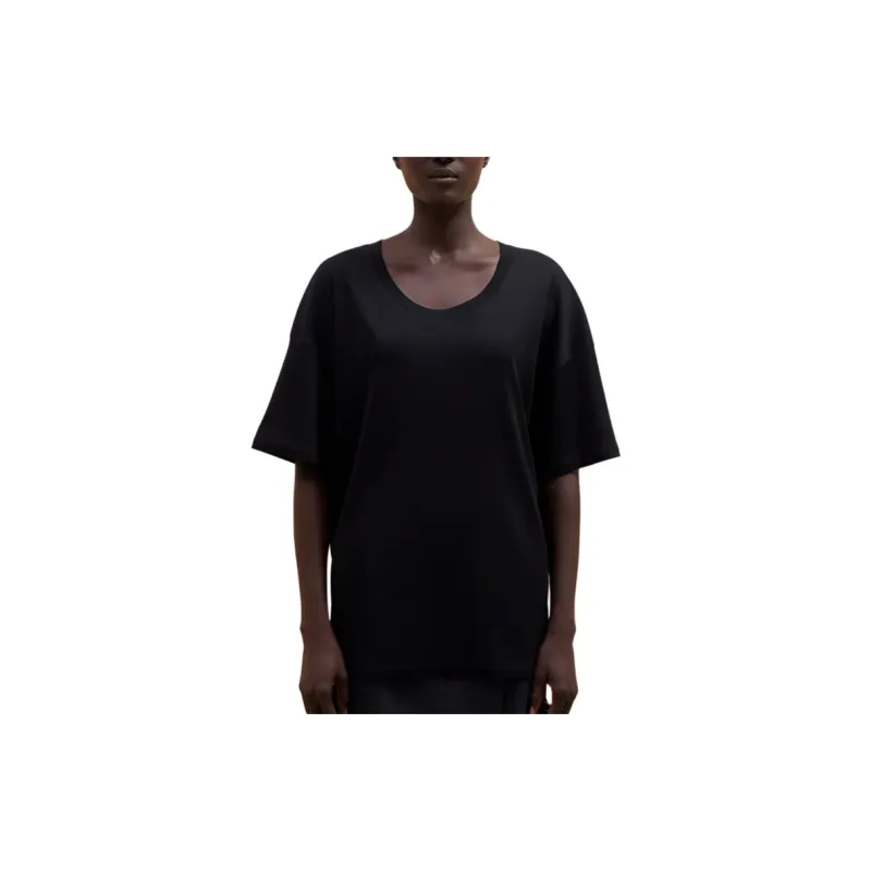 Lemaire Rib T Shirt 'Black'-1