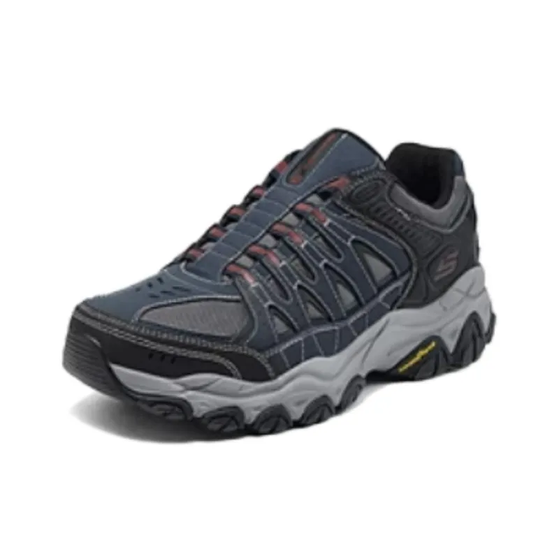 Skechers OUTDOOR Anti Slip And Wear Resistant Balance Low Top Hiking Shoes Men's Black-2
