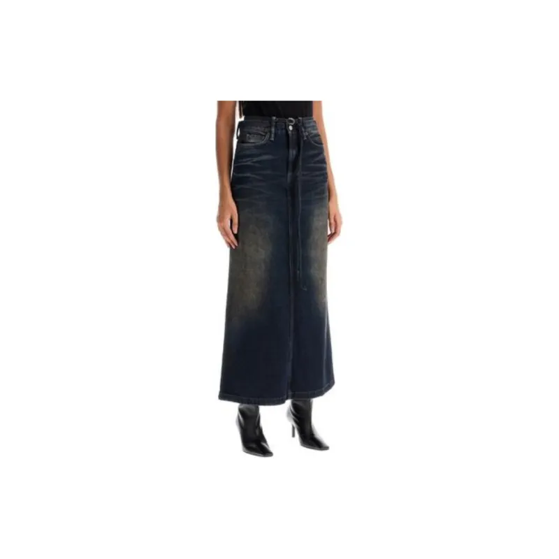 Acne Studios Belt Detailed Maxi Skirt-1