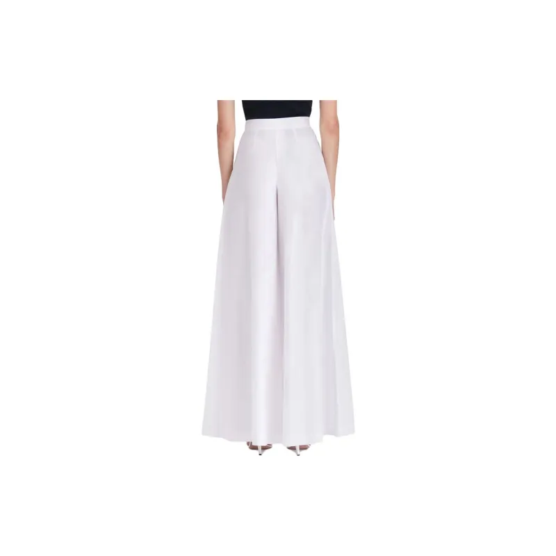 Oscar De La Renta Wide leg Cotton Twill Trousers-1