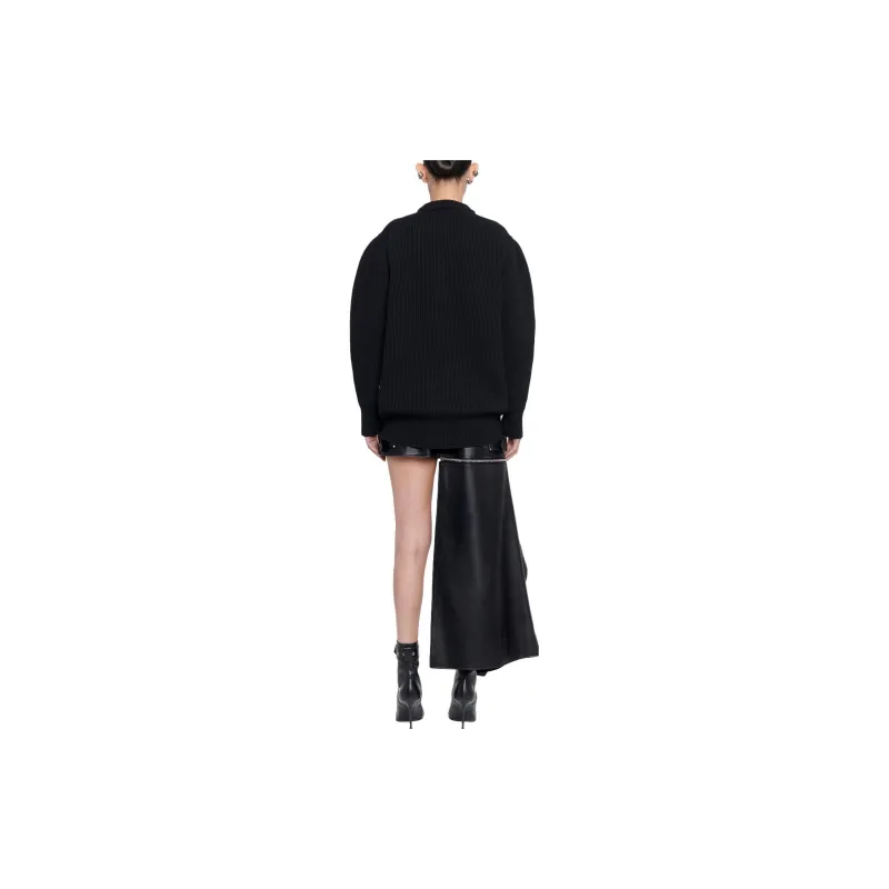 Alexander McQueen Orchid Intarsia Knit Crewneck Jumper-2