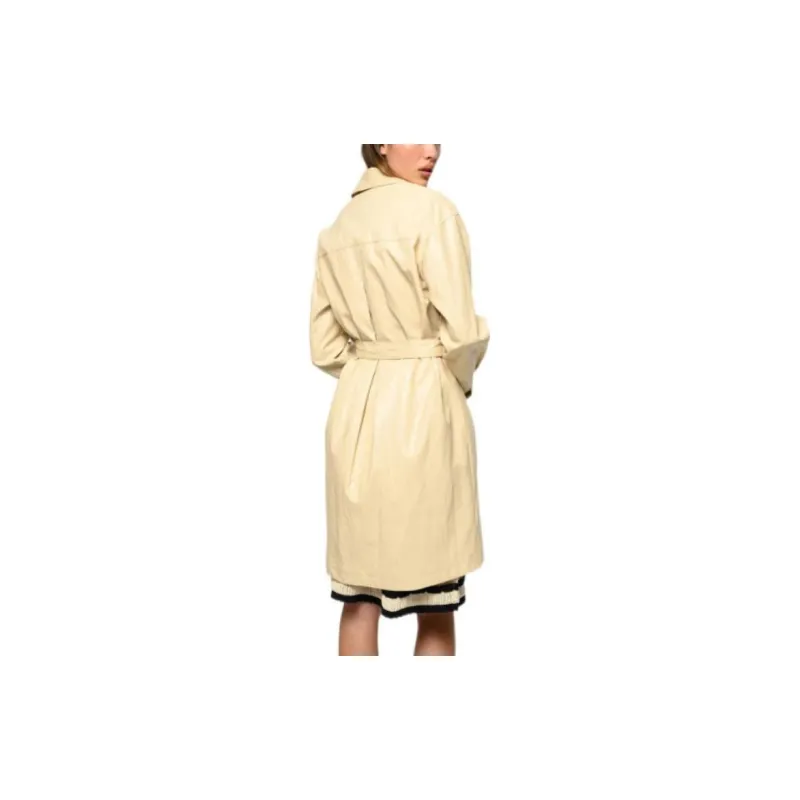 PINKO Trench Coats Women's Khaki-3
