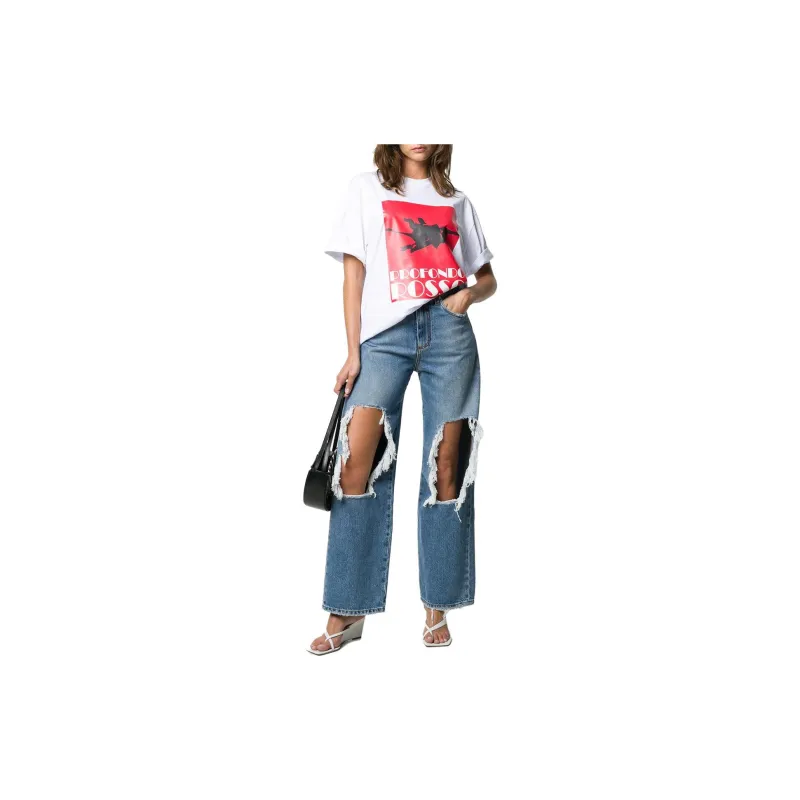 MSGM Profondo Rossa Print T-shirt-3